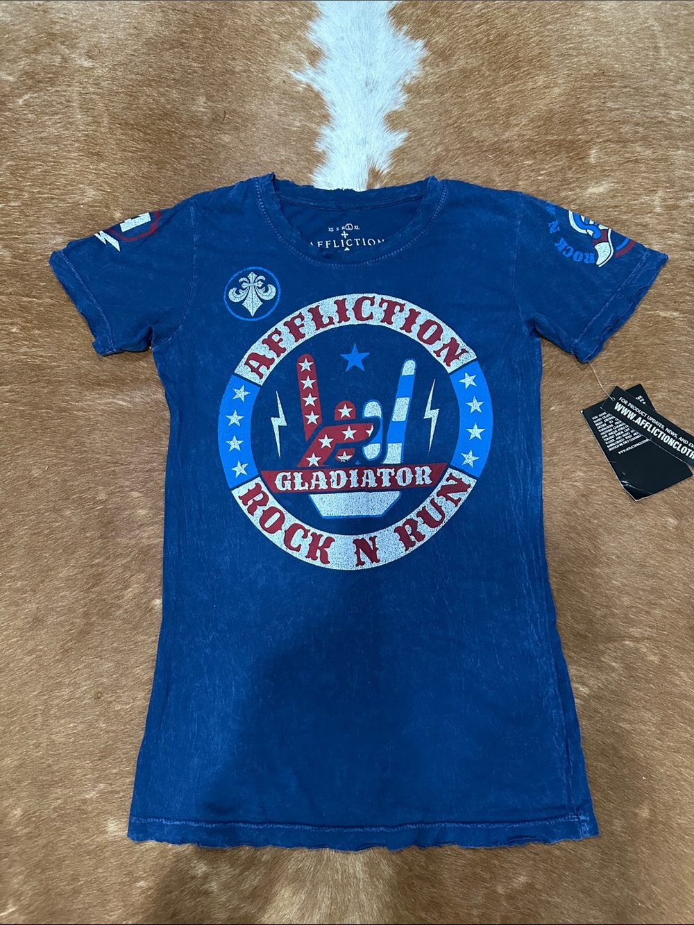 Affliction Los Angeles USA Top Size Large NWT